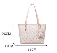   Sac fourre-tout QUEEN vintage en PVC motif Pégase pour femme, grande capacité, sac à bandoulière pour l'université, imprimé, fermeture à glissière unique