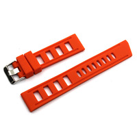 Correa de Reloj de Silicona Impermeable Clásica en Negro, Azul y Naranja, 20mm 22mm, Venta al Por Mayor, Personalizable