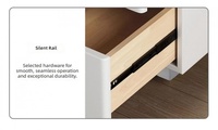 Table basse mini design moderne avec lumière LED, recharge sans fil, tiroir de refroidissement, meuble intelligent pour la maison, réfrigérateur de chevet