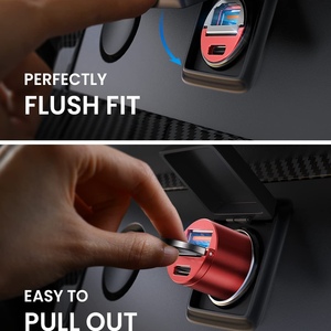 Pd USB C Sạc xe hơi nhanh QC3.0 mini Kim Loại cổng kép Power Adapter cho iPhone 16 Pro Max Samsung S25 siêu - Product Image 6