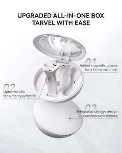 Vente en gros Vegan Extension de cils 3D Comic Style 20mm cheveux synthétiques Faux cils sans colle applicateur magnétique demi 12mm 16mm - Product Image 2