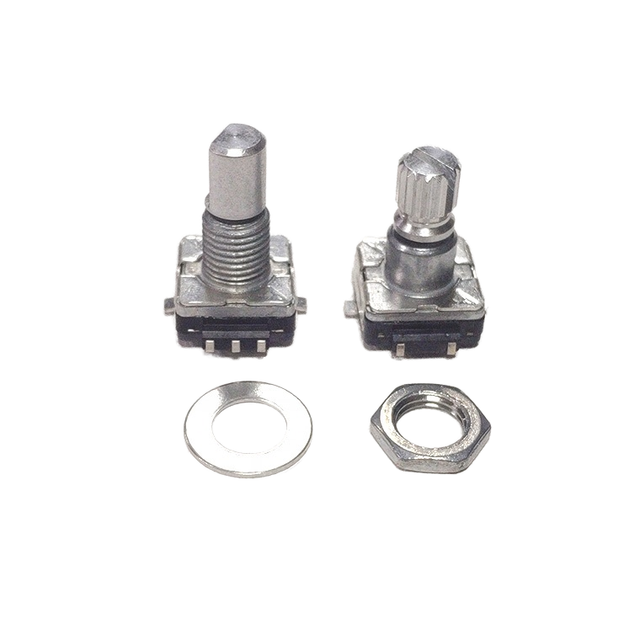 EC11 SMD 5 Pin Metal Handle Diameter 6mm Flat Shaft Klinder Shaft 18/20/30 Brake Rotary Encoder Switch