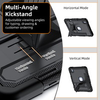 Étui robuste et résistant à la rotation 360° avec sangle de main et bandoulière pour iPad 10e/11e génération 10,9 pouces