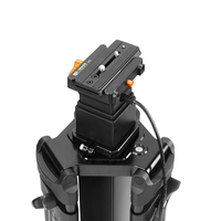 Système de trépied motorisé en aluminium E-IMAGE GAM260DS 2,2 m, conception à 3 pieds, moteur électrique, télécommande, charge maximale 30 kg