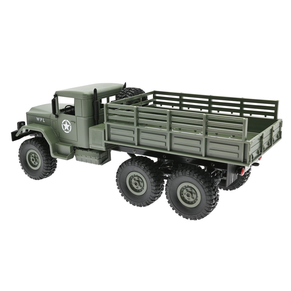 WPL B16 1/16 6WD Remote Control Military Truck for Kids - Off-Road