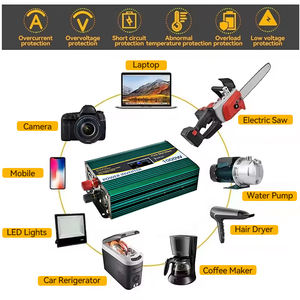 2000W 1000W 500W 300W 正弦波 12V <span class=keywords><strong>220V</strong></span> パワーインバーター コンバーター 単相 車載インバーター オフグリッド - Product Image 5