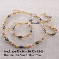 Kinnear mariée luxe dubaï véritable or argent plaqué ensemble de bijoux coûteux érythrée collier mode 4 couleurs Olive ensembles de bijoux
