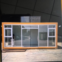 Maisons Conteneurs en Verre de Luxe Abordables, Petites et Portables, de Haute Qualité, Avec Terrasse