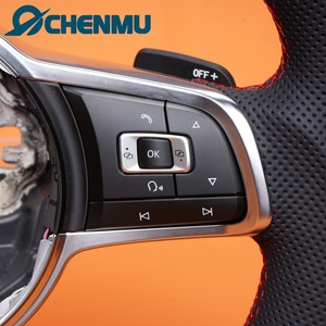 Volante de Cuero para <span class=keywords><strong>Volkswagen</strong></span> Golf 7 MK7 MK6 MK5 MK4 Polo Passat Gti Polo Passat, Modelo Deportivo Mejorado, <span class=keywords><strong>Precio</strong></span> al por Mayor - Product Image 5