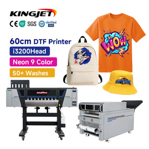 Nhà Máy I3200 60Mm Dtf Máy In Chuyển Cuộn Để Cuộn Chuyển Kingjet 4 Đầu Với Shaker Và Máy Sấy imprimant Dtf Máy In 60Cm - Product Image 1