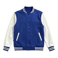 Veste universitaire personnalisée avec broderie et imprimé, blocs de couleur, col montant, fermeture éclair, style baseball, uniforme pour école, club, entreprise, équipe