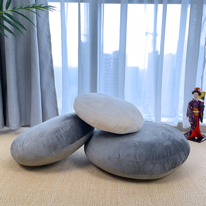 Manufactory Modern Round Velvet <strong>Bean</strong> <strong>Bag</strong> Chair Floor Cushion Throw <strong>Pillow</strong> Stuffed EPS <strong>Beans</strong> Custom Seat Backs Removable Cover - Product Image 1