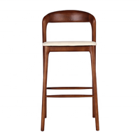 Tabouret de bar en bois moderne pour hôtel et restaurant, chaise de bar, tabouret de bar, chaise haute, chaise de bar loft
