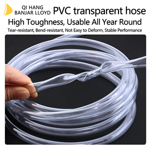 Flexible Transparent PVC Clear Braided Soft Hose with <b>Vinyl</b> Cable <b>Sleeves</b> and Clear Plastic - Product Image 3