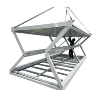 Remorque modulaire pliable, maison mobile extensible, maison préfabriquée pliable, structure en acier pour bâtiment de bureaux moderne