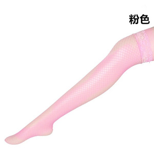 Lencería Sexy, Medias Largas Negras para Mujer con Encaje de Red, Adorno de Encaje por Encima de la Rodilla, Medias Sensuales y Atractivas - Product Image 2