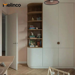 Melinco Custom Wooden Wall Cabinet System One-stop Solution Master Bedroom Cloakroom Free Design Walk-in Closet <strong>Storage</strong> <strong>Wardrobe</strong> - Product Image 6