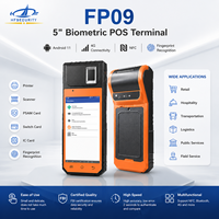 Terminal POS Inteligente Portátil HF-FP09, Terminal POS con Huella Dactilar, Solución para el Personal Rural