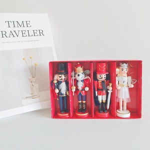 Nouvel ensemble de 4 décorations de Noël en bois sur le thème des contes de fées, 13 cm, comprenant Souris, Princesse, Gardes et <span class=keywords><strong>Casse</strong></span>-Noisettes, idéal pour les fêtes et comme cadeaux - Product Image 2