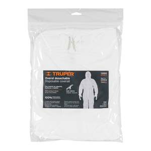 Truper OVERD-S comodo e usa e getta ignifugo abbigliamento protettivo Coverall taglie CH - Product Image 1