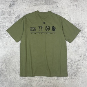 Camiseta de Algodón Supima de Primera Calidad, Diseño en Blanco, Talla Grande, Color Verde De Marque, 230 g/m² - Product Image 2