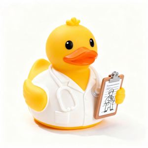 Promo Jouets de Bain pour Bébé de Haute Qualité, Vente Directe Usine, Vente Chaude : Petit Canard Jaune en Forme d'Agent de Santé Aquatique - Product Image 1