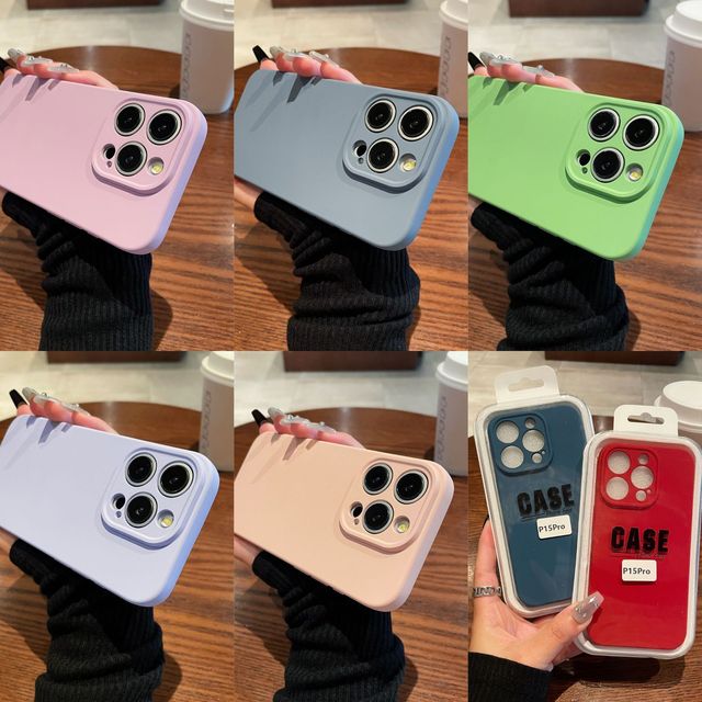 Official Premium Liquid Silicone Phone Case for iPhone 15 Pro Max Skin Feel Microfiber Lining Rubber Back Cover