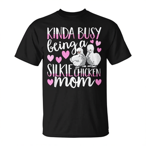 Je suis vraiment occupée à être une maman de poules Silkie, t-shirt mignon pour les amoureux des poules - Product Image 2