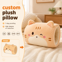 Almohada de Peluche Personalizada con Forma de Gato, Almohada Cálida para Manos, Almohada para Bebé sin Agua, Juguete de Peluche