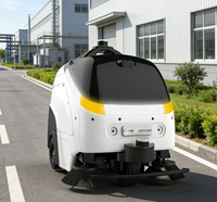 Balayeuse de rue électrique miniature intelligente multifonctionnelle sans conducteur avec moteur et pompe pour aspiration automatique, idéale pour les écoles et les hôpitaux