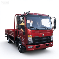 Camion de fret à plateau plat SINOTRUK HOWO 4X2 4,2 m, camion diesel léger de 5 tonnes, camion de fret HOWO pour le transport de marchandises