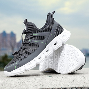 Nuevos zapatos casuales de verano con suela gruesa, transpirables, de malla, para exteriores, con función antideslizante para caminar. - Product Image 2