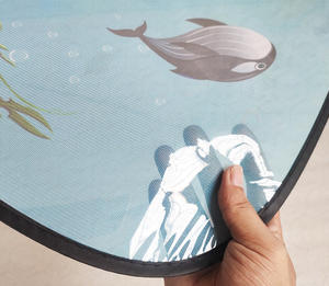 Belgique Marché 2 pièces statique côté voiture pare-soleil avec <span class=keywords><strong>monde</strong></span> sous-marin impression couleur protéger les enfants du soleil - Product Image 3