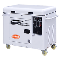 Superleiser 6KW 6,5KW 7KW Luftgekühlter Dieselgenerator 50/60Hz 1-Phasig Auto Open Frame ATS-betrieben JDP192FE Set für den Außenbereich