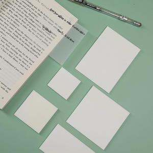 Blocs-notes adhésifs en PET transparents personnalisés pour l'école et le bureau, en gros, en stock - Product Image 2