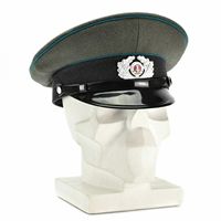 Gorra de Visera Profesional Gris Ceremonial de Mezcla de Lana para Ceremonias, Actuaciones y Uniformes de Seguridad
