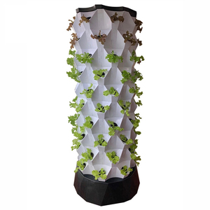 Sistema de Cultivo Vertical Hidropónico y Aeropónico para Interiores con Bomba, PVC de Grado Alimenticio, Fácil de Operar, Torre de Jardín - Product Image 3