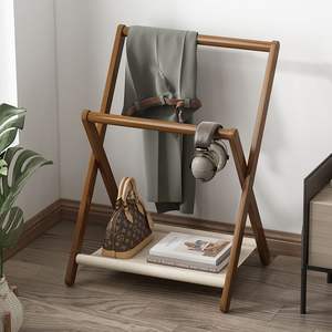 Porte-<span class=keywords><strong>chapeau</strong></span> et porte-manteau de sol élégant et luxueux en bois résistant aux rayures, très bien noté - Product Image 2