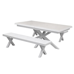 5 pezzi da pranzo poltrone Set mobili giardino esterno Cafe corda in alluminio altezza regolabile tavolo quadrato e 4 sedie - Product Image 2