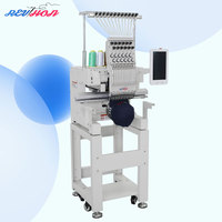 Machine à broder Revhon à tête simple 9/12 aiguilles, haute qualité, zone de travail 350*230 mm, avec écran tactile, facile à utiliser