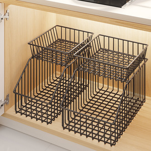 Kitchen Sink <b>Storage</b> Rack Tiered Cabinet Organizer Rectangular For Seasoning And Sundries - Product Image 2