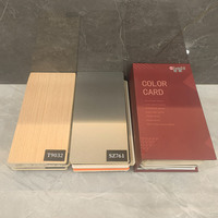 Muestras de Paneles de Pared WPC de Material Ecológico y Cartas de Colores para Decoración de Interiores