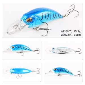 Nouveauté : Leurre dur de pêche submersible multicolore 110 mm 11,5 g pour eau salée, type Minnow, pour la pêche en surface et les leurres jig - Product Image 4