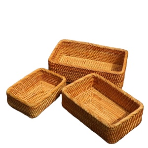 Cổ tự nhiên mây thân thiện với môi lưu trữ ngoài trời giỏ <span class=keywords><strong>wicker</strong></span> dệt đa chức năng Kid đồ chơi trang trí nội thất giặt bin - Product Image 3