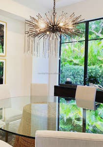 ثريا <span class=keywords><strong>Fen</strong></span> island حديثة فاخرة لغرف المعيشة وفروع شجرة وقطرات مطر مصباح إضاءة معلق لفندق وفيلا - Product Image 2