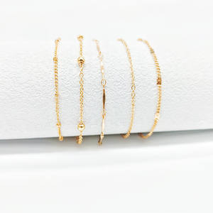 चांदी सोने के रंग कस्टम नई देवियों महिला पैर टखने सामान फैशन गहने पायल - Product Image 1