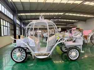 Chariot de balade électrique de type citrouille, thème Princesse Cendrillon, pour mariage, visites de parcs, défilés et décoration, de fabrication industrielle - Product Image 5