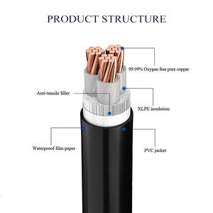 Kabel Elektrik Luar Ruangan <span class=keywords><strong>3</strong></span> 4 5 Inti, Kawat Tembaga Tahan Api Tiga Fase Empat Inti, 1.5 <span class=keywords><strong>2</strong></span> 4 6 Persegi - Product Image 4