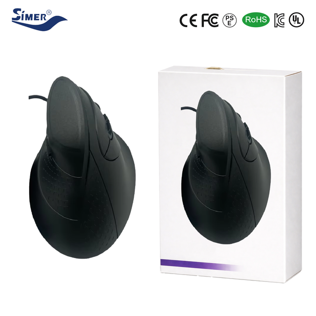 Wired Vertical Ergonomic Mouse 7 Buttons 7200 DPI Optical USB Gaming for PC Laptop Office