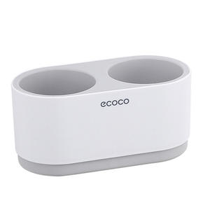 ที่วางไดร์เป่าผม Ecoco แบบติดผนัง ชั้นวางของในห้องน้ำ รูปทรงสี่เหลี่ยม ทนทาน ชั้นเดียว - Product Image 4